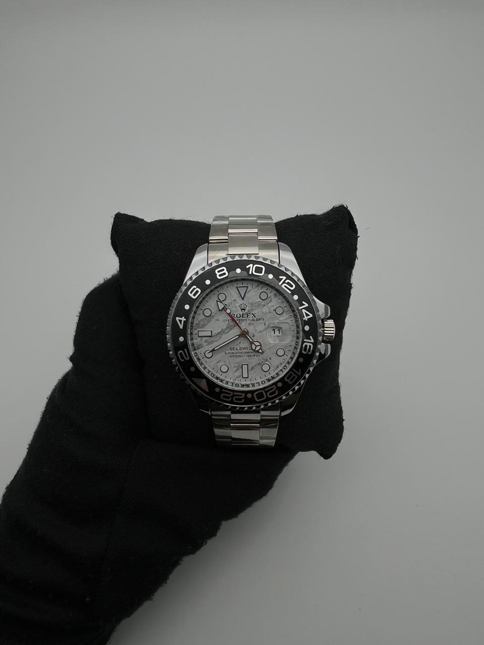 RX GMT ACERO/PLATEADO CARA/BLANCA BISEL/NEGRO