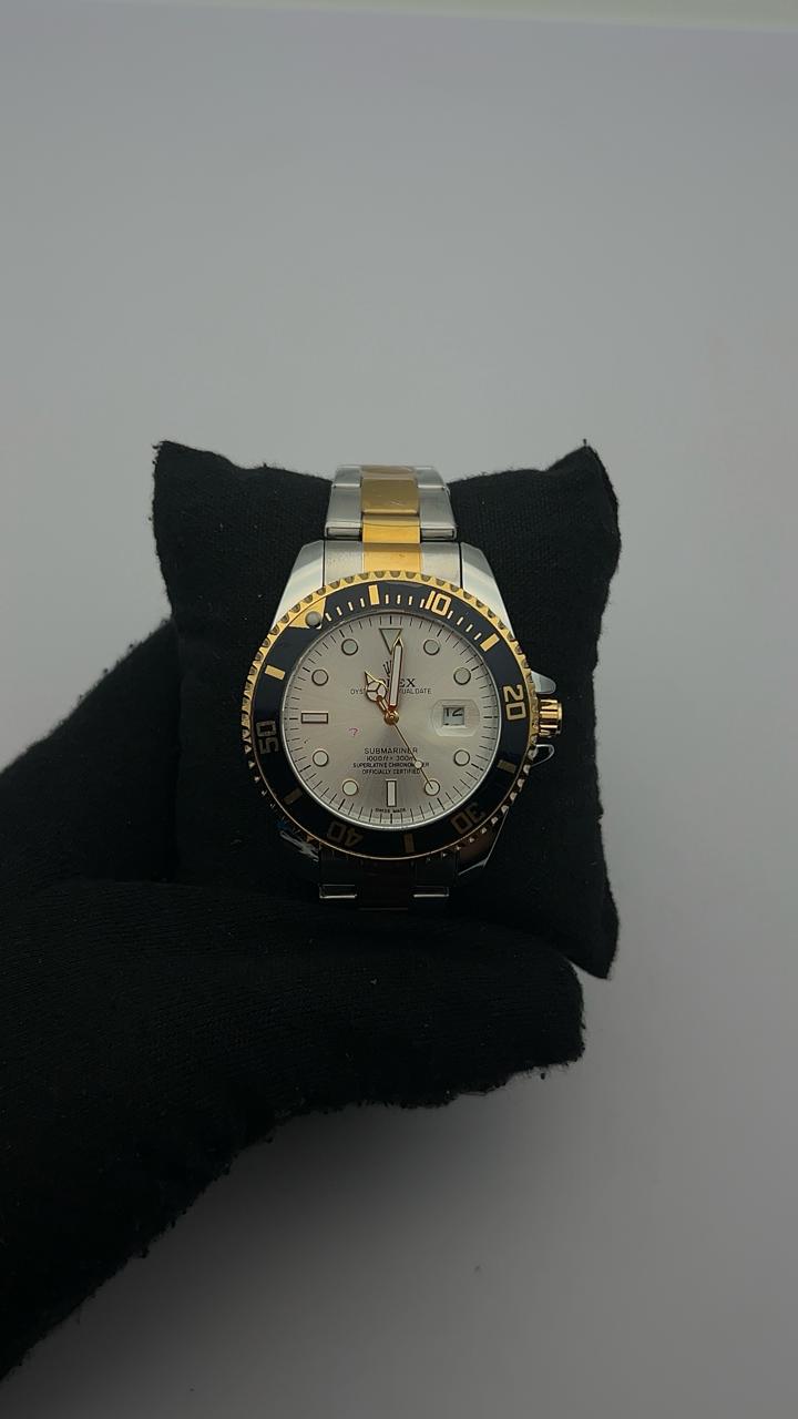 RX SUBMRN ACERO/BICOLOR CARA/PLATEADA BISEL/NEGRO C.A.A