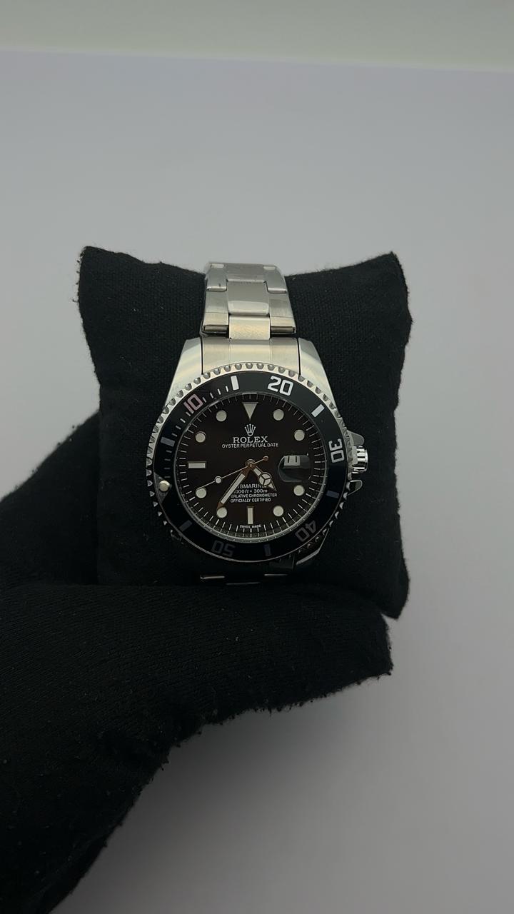 RX SUBMRN ACERO/PLATEADO CARA/NEGRA BISEL/ NEGRO