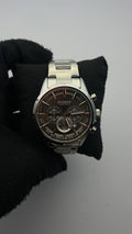 CRRN ACERO/PLATEADO CARA/3 CRONOS/GRIS BISEL PLATEADO
