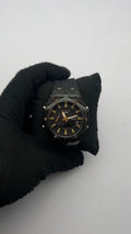 G-SH GOMA NEGRO CARA NEGRA/DORADA BISEL NEGRO