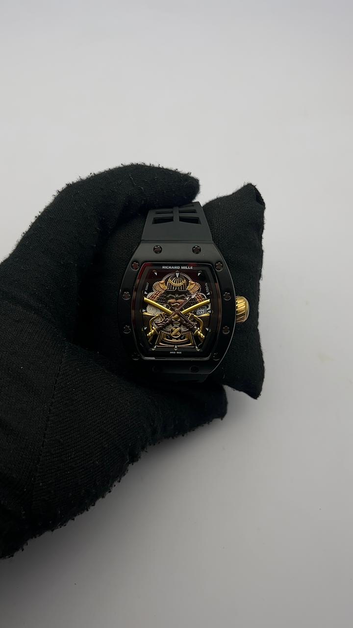 R MILLE GOMA/NEGRO CARA/SAMURAI/DORADO BISEL/NEGRO