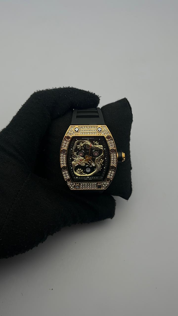 R. MILLE GOMA/NEGRA CARA/DORADA/DRGN BISEL/DORADO/CUBANO