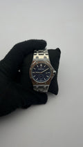AP ACERO/PLATEADO CARA/AZUL/CRONO BISEL/OCTAGONAL/PLATEADO