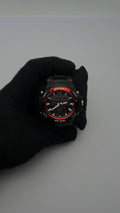 G-FR SUMERGIBLE SPRT PASTA/NEGRO CARA/NEGRA/CRONO BISEL/ROJO