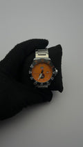 T4G ACERO/PLATEADO BISEL/NEGRO CARA/NARANJA