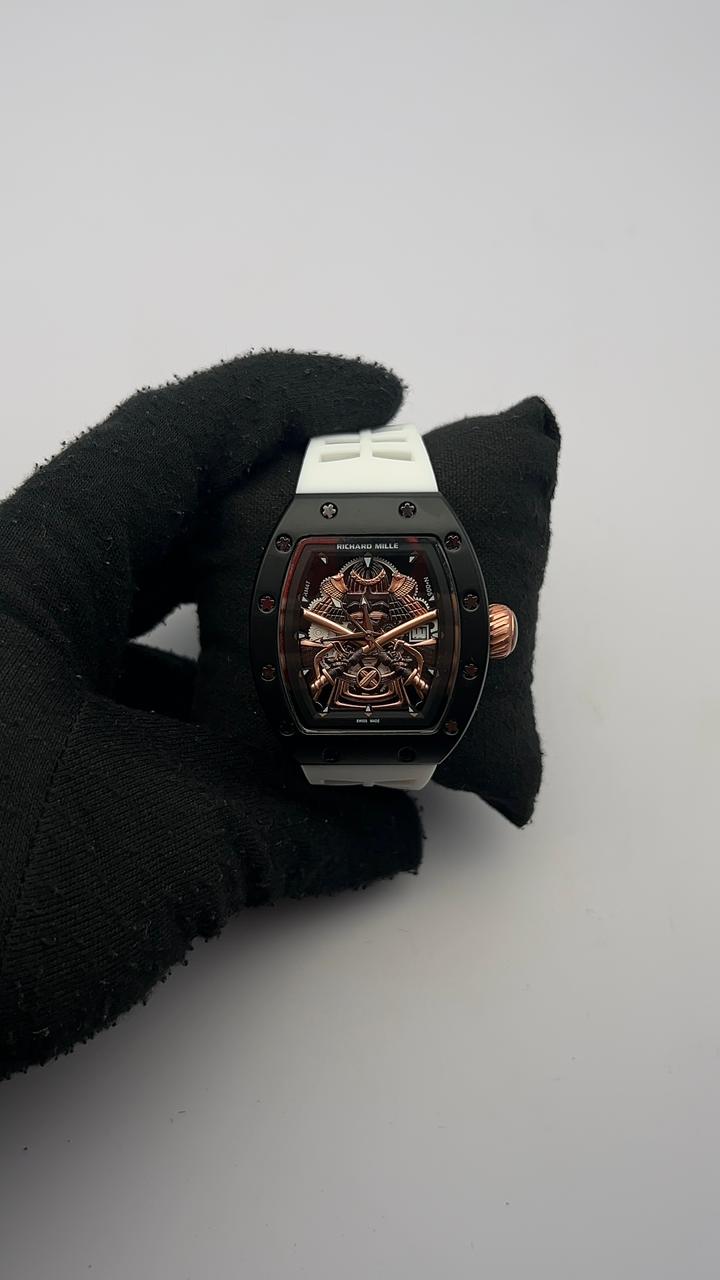 R MILLE GOMA BLANCO CARA SAMURAI PALO ROSA BISEL NEGRO