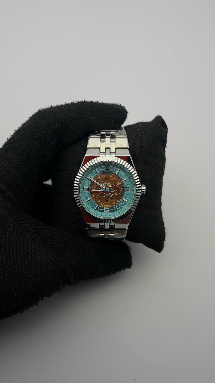 RX DTS LAND AUTOMATICO ACERO/PLATEADO CARA/AZUL CLARO BISEL/PLATEADO