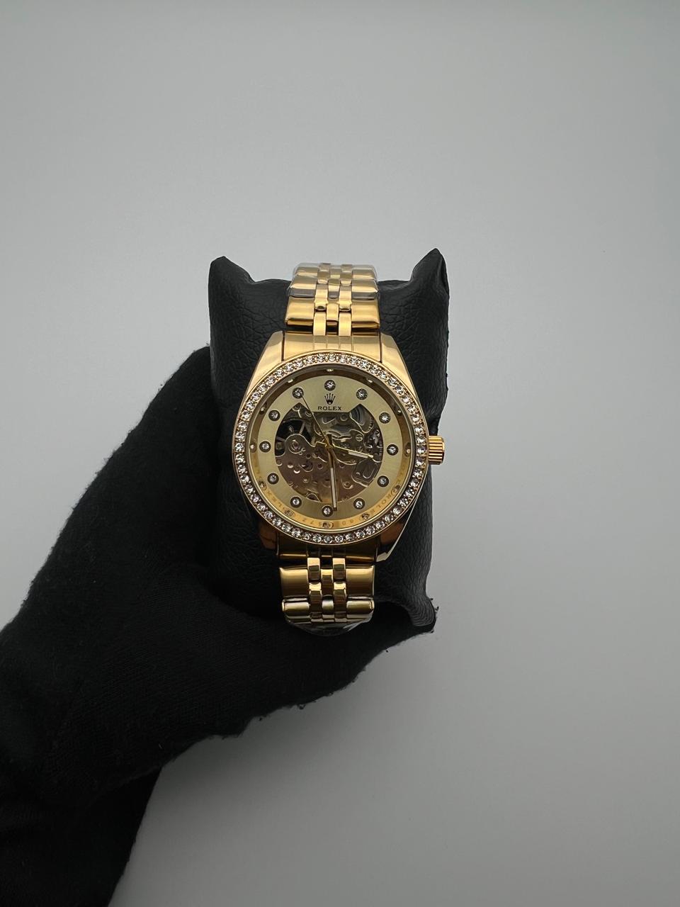 RX AUTOMATICO ACERO/DORADO CARA/DORADA BISEL/DORADO/CUBANO