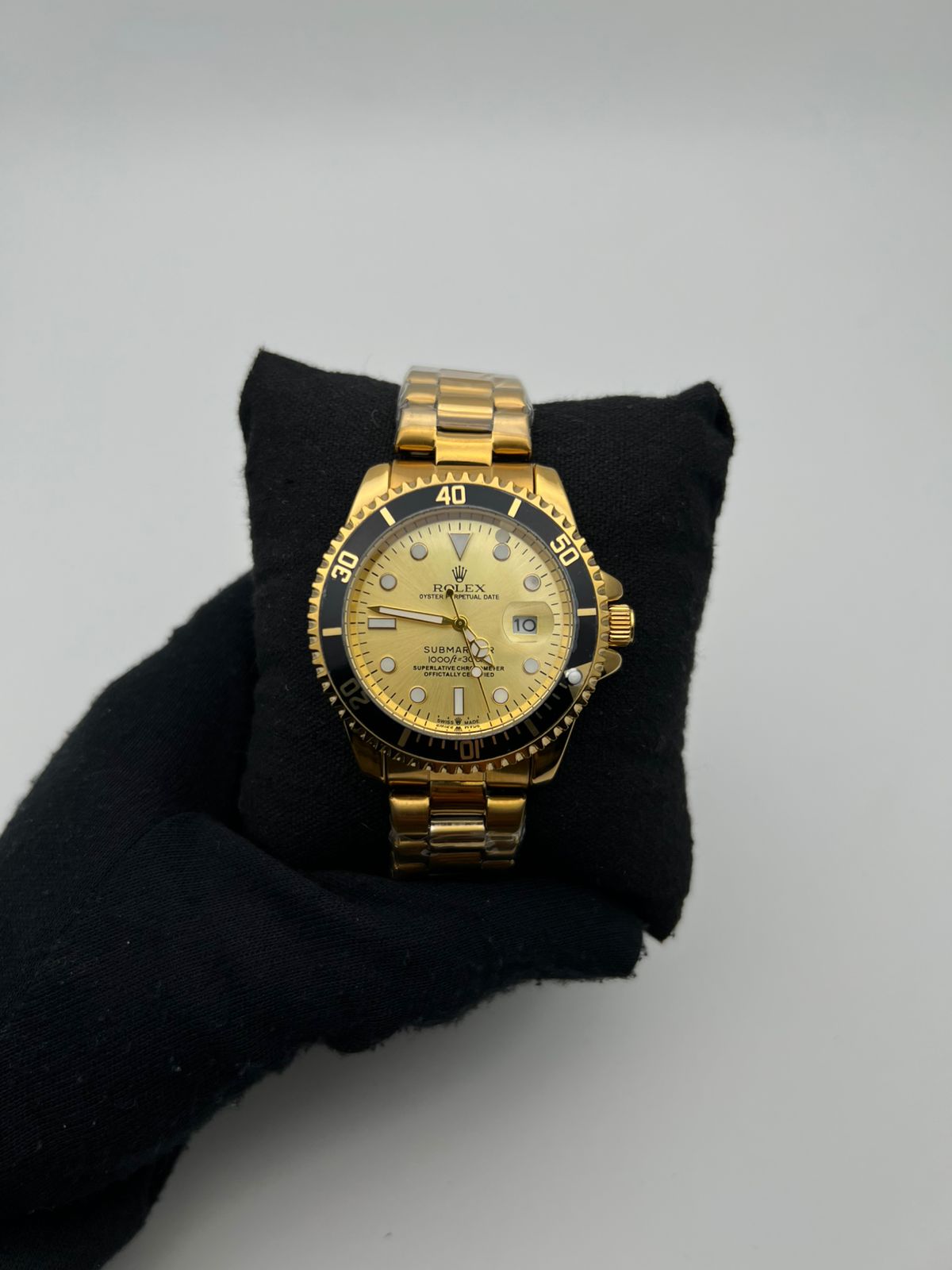 RX SUBMRN ACERO/TRENZADO/DORADO CARA/DORADA BISE/NEGRO A