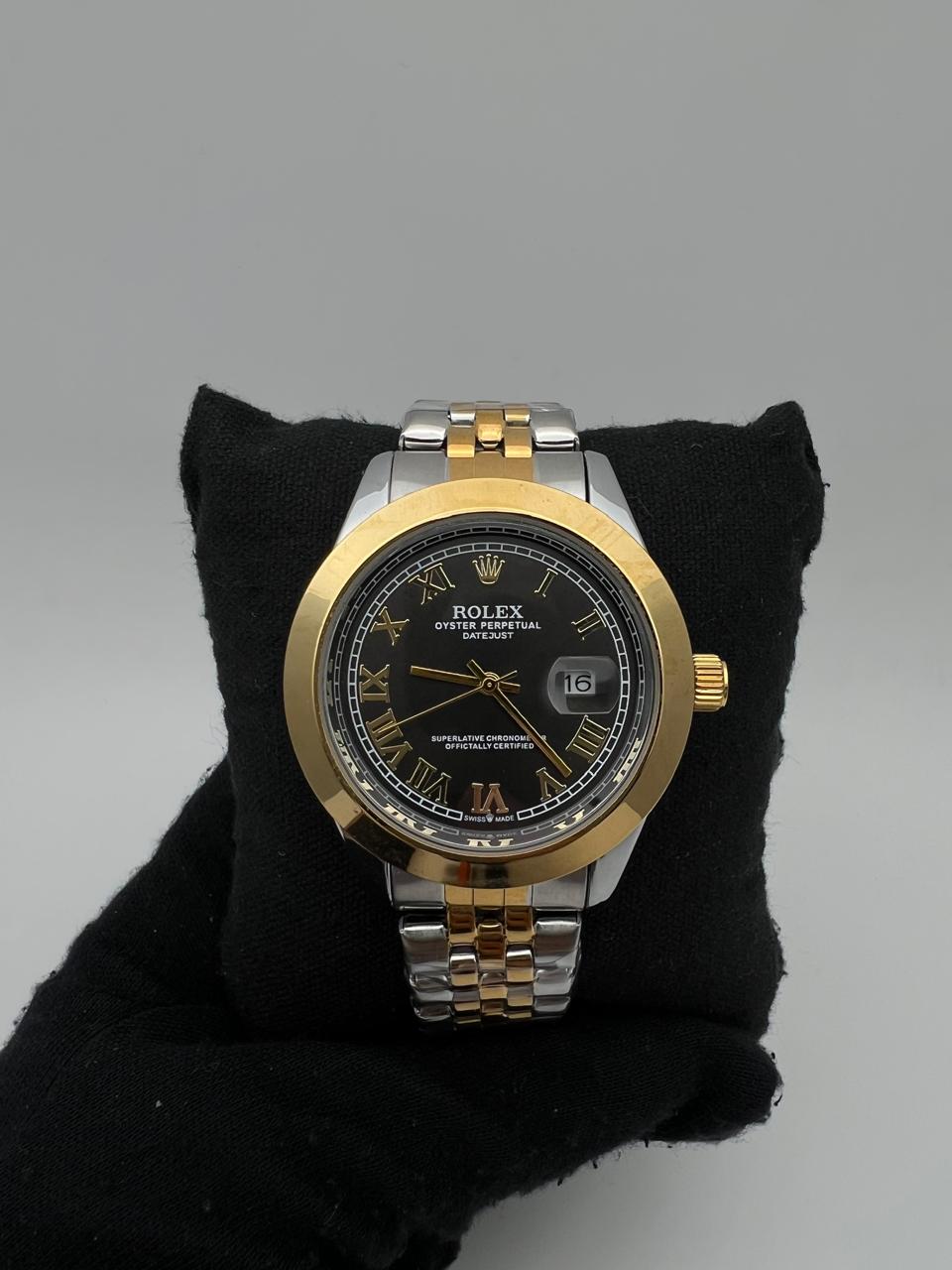 RX DTS RESISTENTE AGUA ACERO/TRENZADO/BICOLOR CARA/NEGRA/ROMANOS BISEL/DORADO/LISO