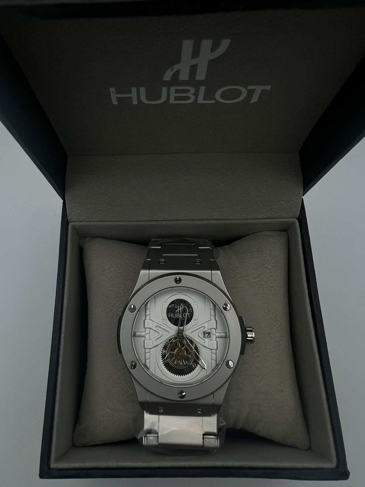 HBLT ACERO/PLATEADO CARA/BLANCA/X BISEL/PLATEADO