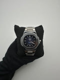 PTK DT ACERO/PLATEADO CARA/AZUL/CRONO BISEL/PLATEADO