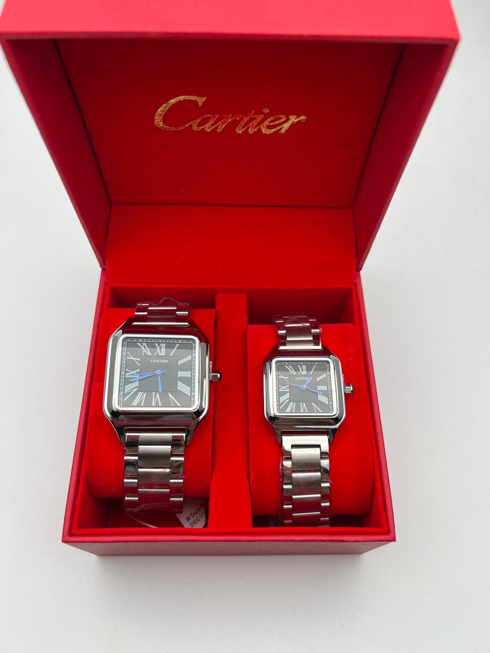 COMBO PAREJA CRTR ACERO/PLATEADO BISEL/PLATEADO CARA/NEGRA