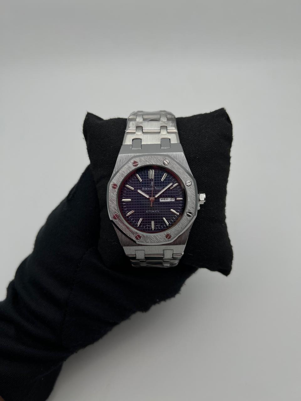 AP DTS ACERO/PLATEADO CARA/AZUL BISEL/PLATEADO/OCTAGONAL