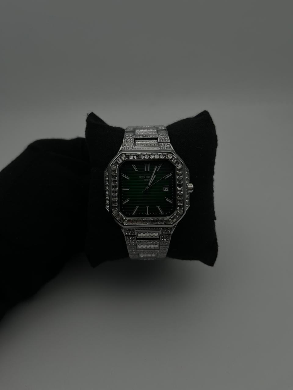 PTK GNV CUBANO ACERO/PLATEADO CARA/VERDE BISEL/PLATEADO