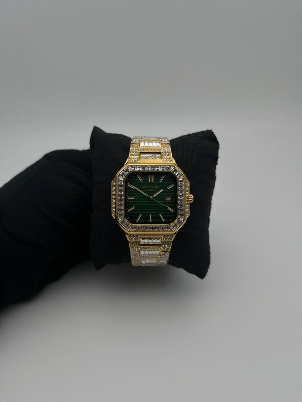 PTK GNV CUBANO ACERO/DORADO CARA/VERDE BISEL/DORADO