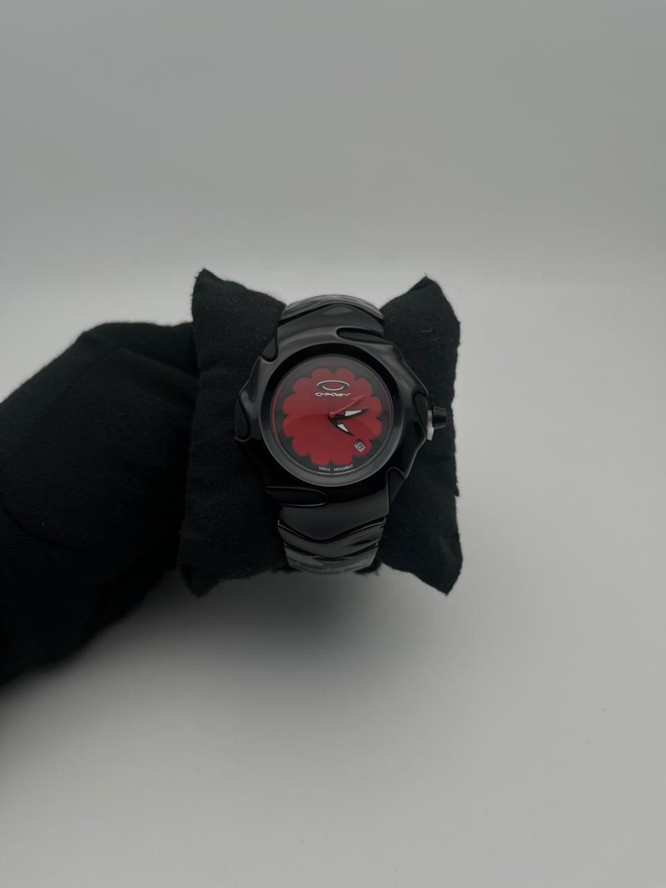 OAK ACERO NEGRO CARA ROJA BISEL NEGRO