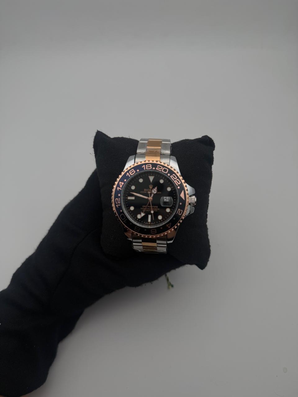 RX GMT ACERO BICOLOR/PALO ROSA CARA/NEGRA BISEL/NEGRO