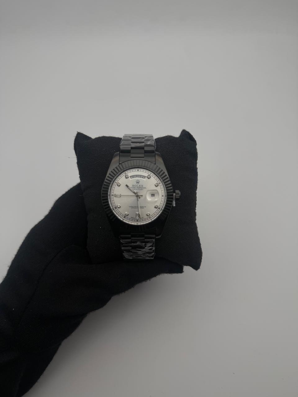 RX DT ACERO/NEGRO CARA/PLATEADA BISEL/NEGRO