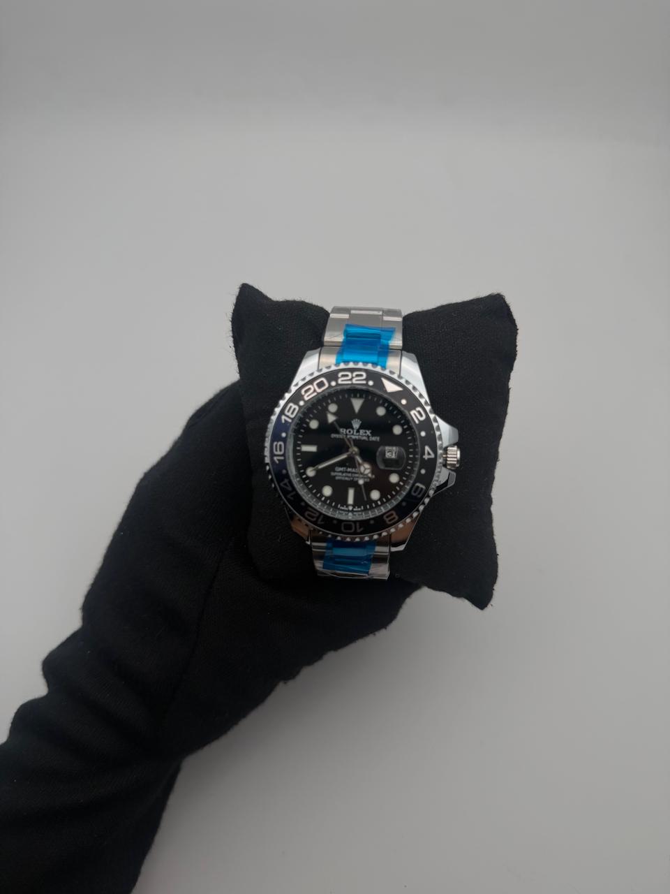 RX GMT ACERO/PLATEADO CARA/NEGRA BISEL/NEGRO