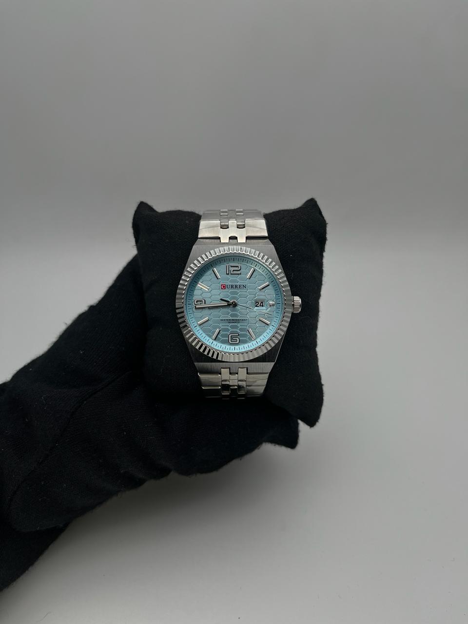 CRRN LAND ACERO/PLATEADO CARA/AZUL CLARO BISEL/PLATEADO