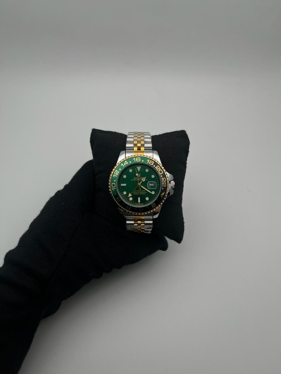 RX GMT ACERO/BICOLOR/TRENZADO CARA/VERDE BISEL/VERDE/NEGRO