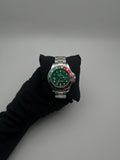 RX GMT ACERO/PLATEADO CARA/VERDE BISEL/VERDE/ROJO