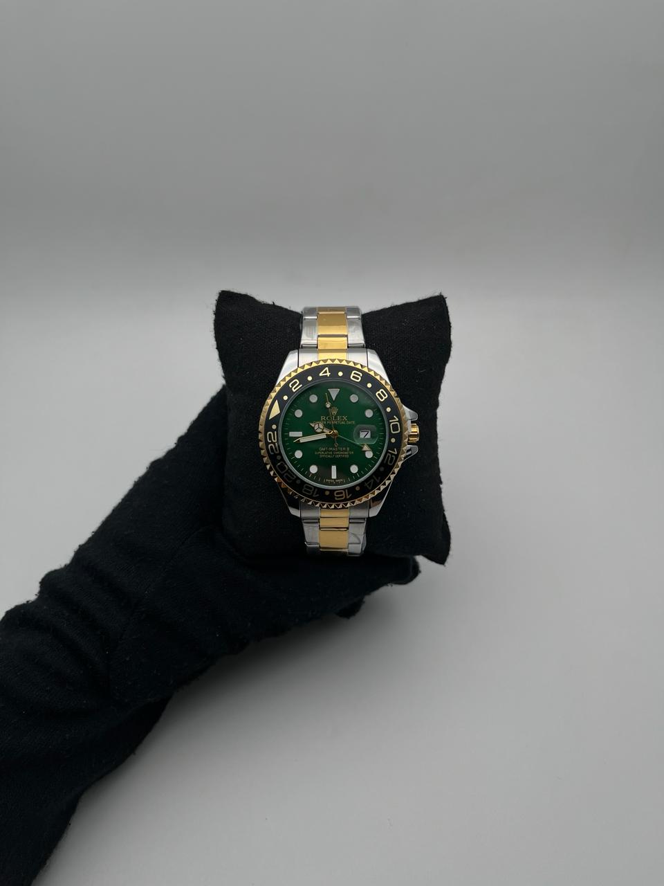 RX GMT ACERO/BICOLOR CARA/VERDE BISEL/NEGRO
