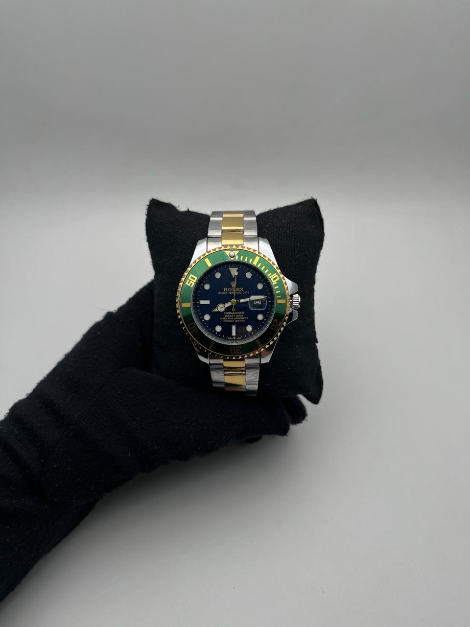 RX SUBMRN ACERO/BICOLOR CARA/AZUL BISEL/VERDE