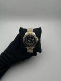 RX GMT ACERO/BICOLOR/TRENZADO CARA/NEGRA BISEL/NEGRO