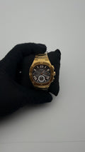 GUESS ORIGINAL ACERO/DORADO CARA/GRIS/NEGRA/3 CRONOS/ROMANOS BISEL/DORADO