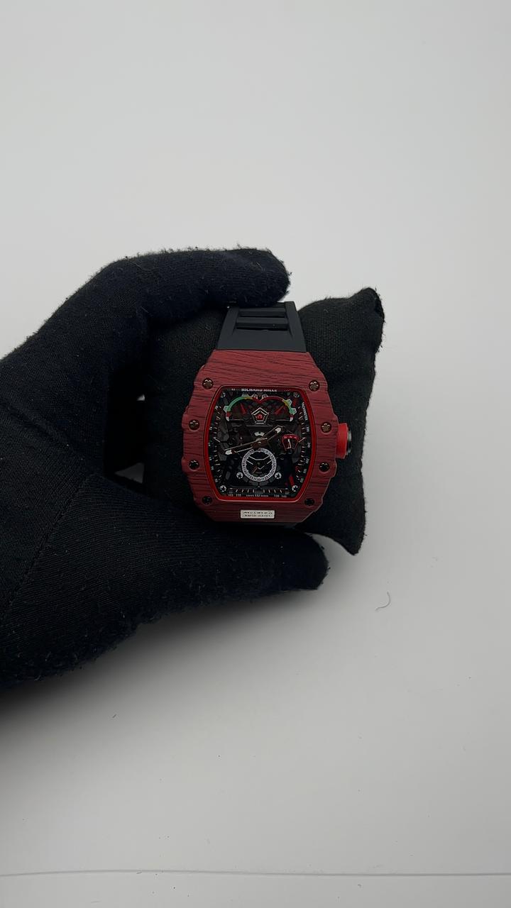 R MILLE GOMA/NEGRO CARA/VELOCIMETRO BISEL/ROJO/ROJO/CAMUFLADO