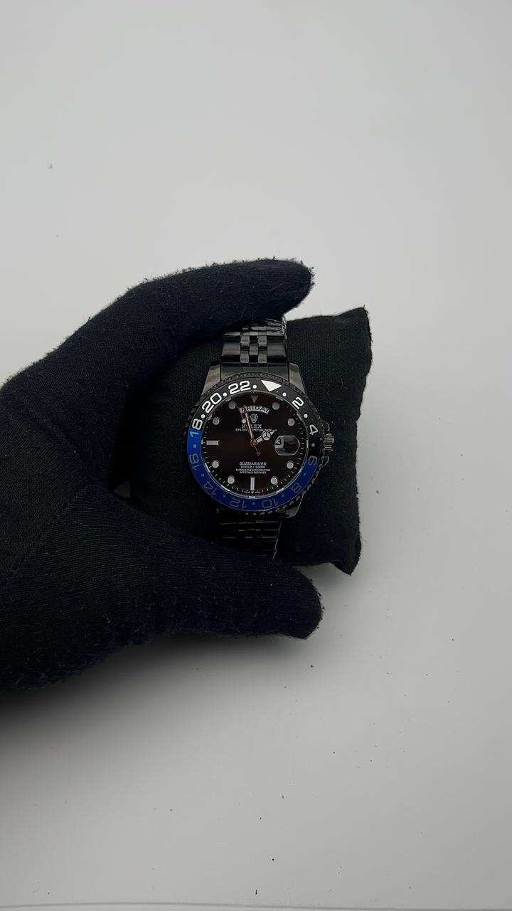 RX DT GMT ACERO/NEGRO/TRENZADO CARA/NEGRA BISEL/NEGRO/AZUL