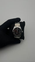 CASIO DTS ORIGINAL ACERO/PLATEADO CARA/NEGRA/CUADROS BISEL/PLATEADO/LISO