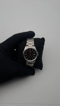 CASIO DTS ORIGINAL ACERO/PLATEADO CARA/NEGRA BISEL/PLATEADO/LISO