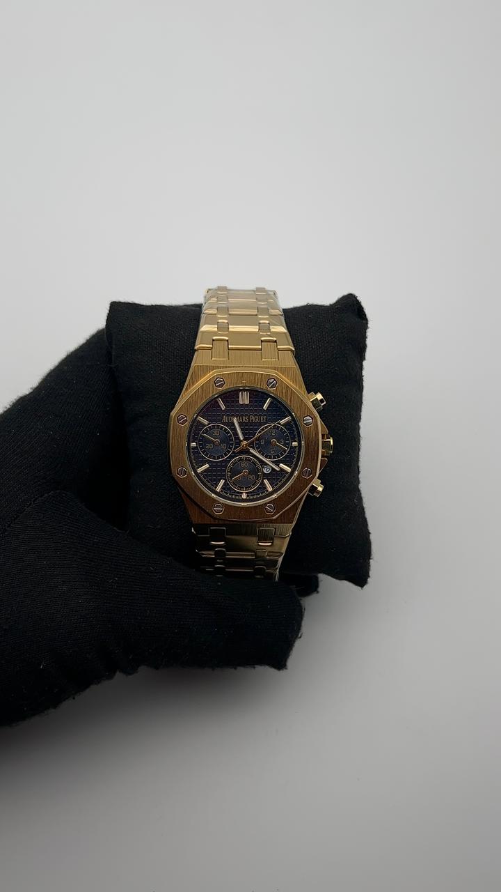 AP ACERO/DORADO CARA/NEGRA/3 CRONOS BISEL/OCTAGONAL/DORADO