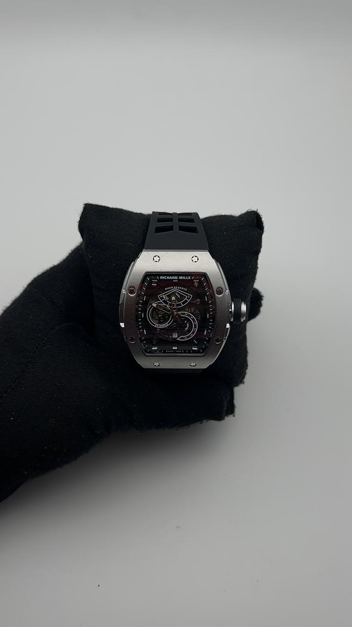 R MILLE DWER GOMA/NEGRO CARA/NEGRA/2 CRONOS BISEL/PLATEADO