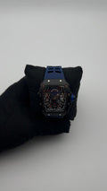 R MILLE GOMA/AZUL CARA/NEGRA/5 RUBIES BISEL/NEGRO