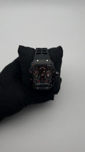 R MILLE GOMA/NEGRO CARA/NEGRA/5 RUBIES BISEL/NEGRO