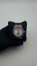 AP DTS GOMA/NEGRO CARA/PLATEADA/1 CRONO BISEL/OCTAGONAL/PLATEADO