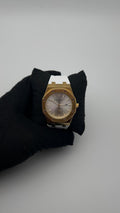 AP DTS GOMA/BLANCO CARA/PLATEADA/1 CRONO BISEL/OCTAGONAL/DORADO