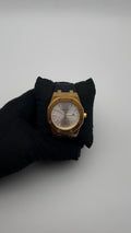 AP DTS GOMA/NEGRO CARA/PLATEADA/1 CRONO BISEL/OCTAGONAL/DORADO