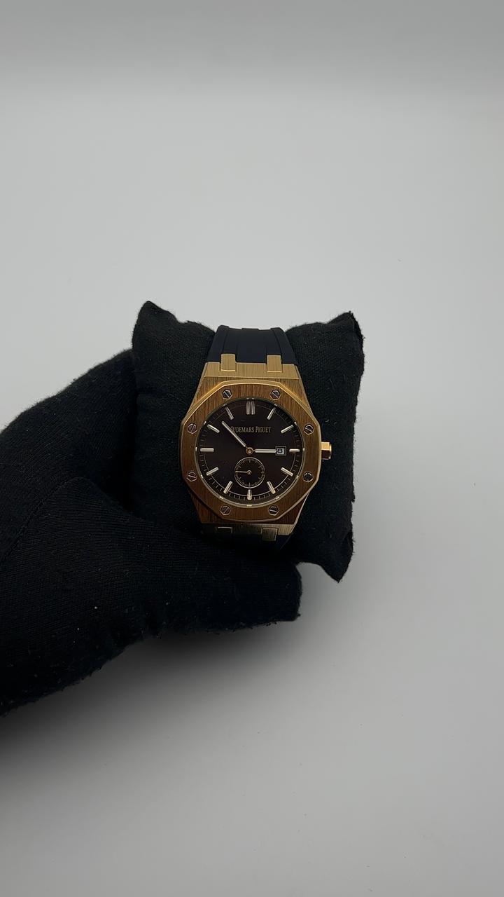 AP DTS GOMA/NEGRO CARA/NEGRA/1 CRONO BISEL/OCTAGONAL/DORADO
