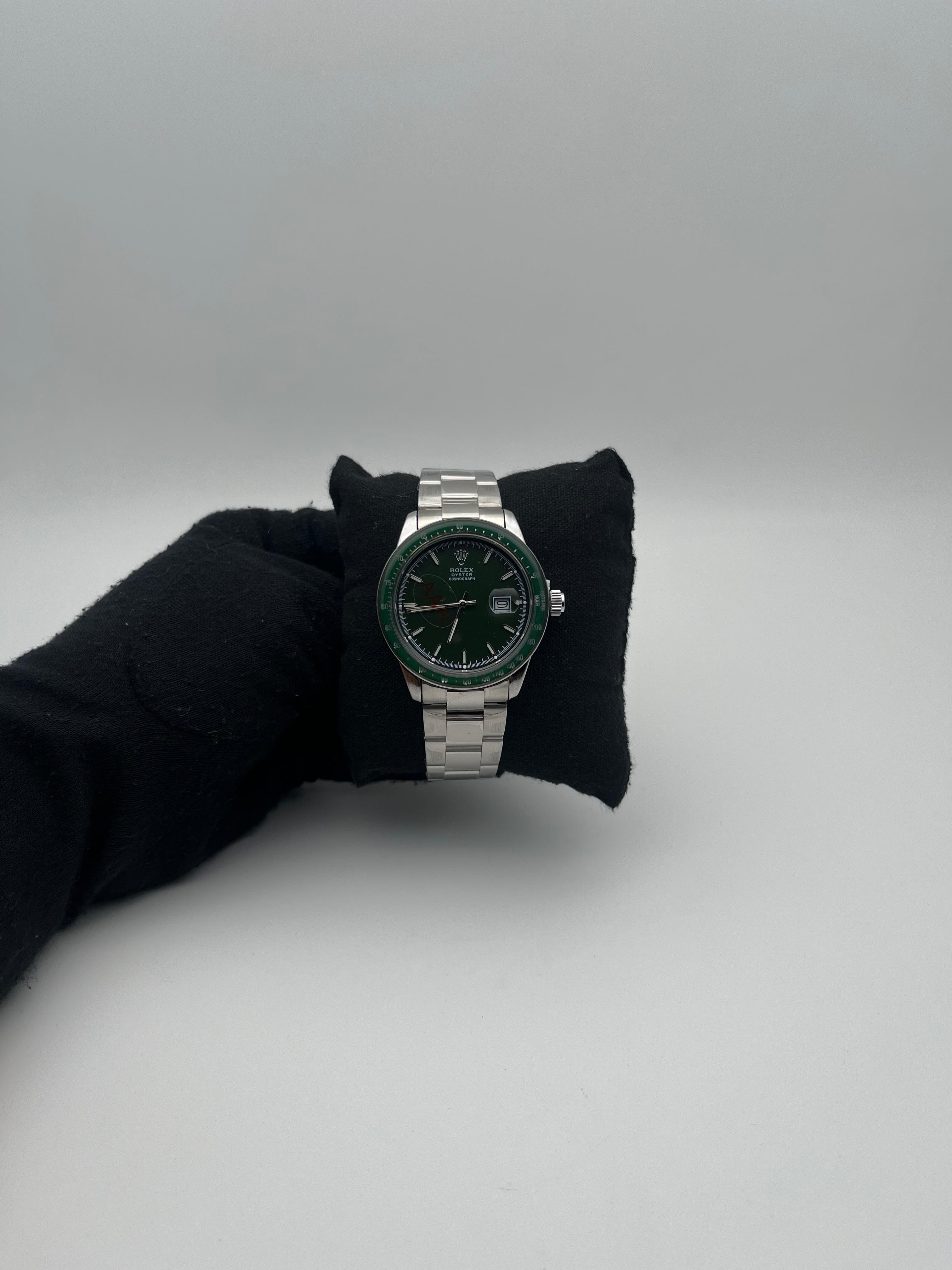 RX OYSTER DTS ACERO/PLATEADO CARA/VERDE OSCURA BISEL/VERDE