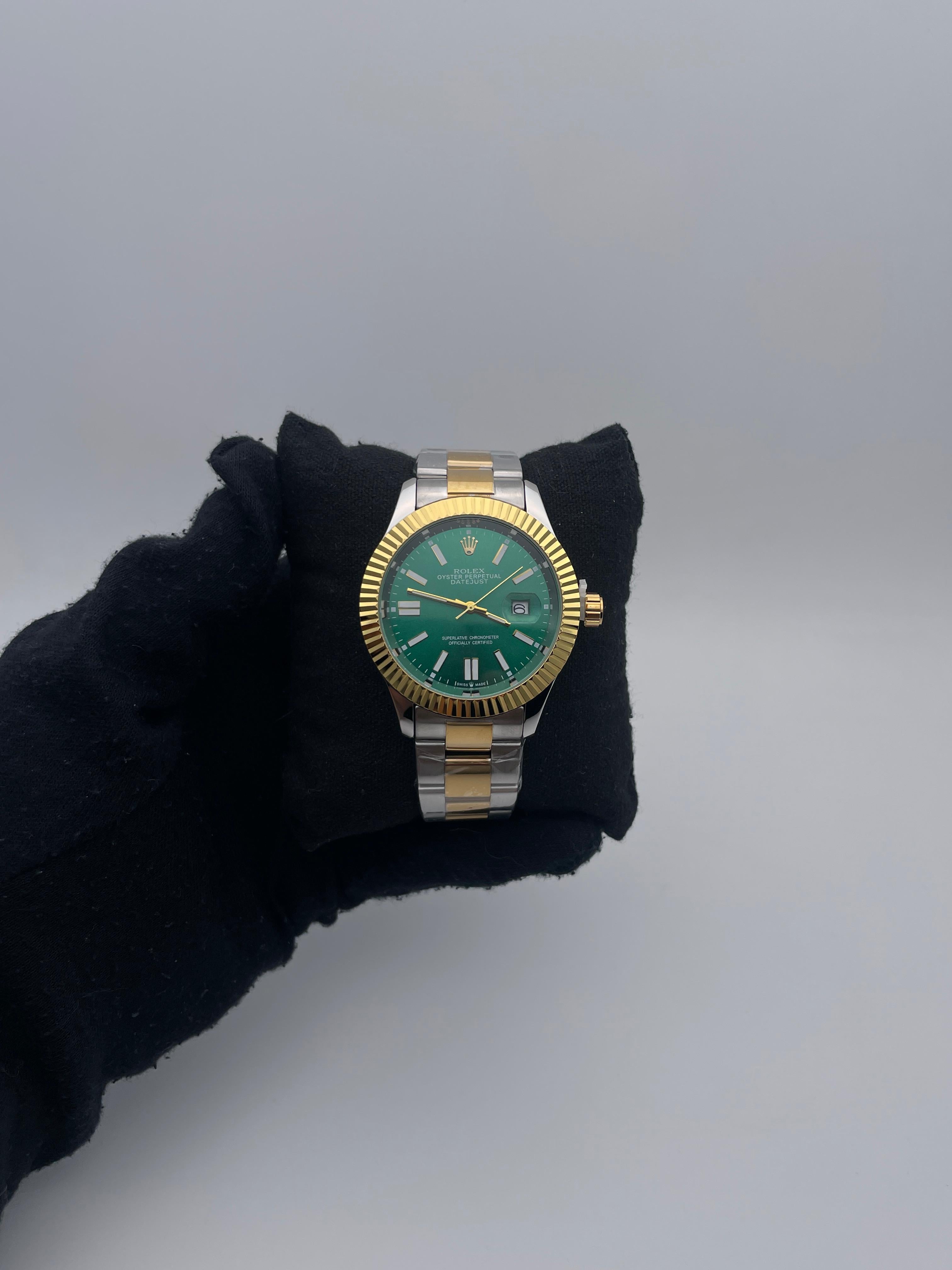 RX DTS ACERO/BICOLOR CARA/VERDE BISEL/DORADO