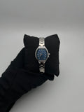 CRRN DAMA 9112 ACERO/PLATEADO CARA/AZUL OSCURA BISEL/PLATEADO