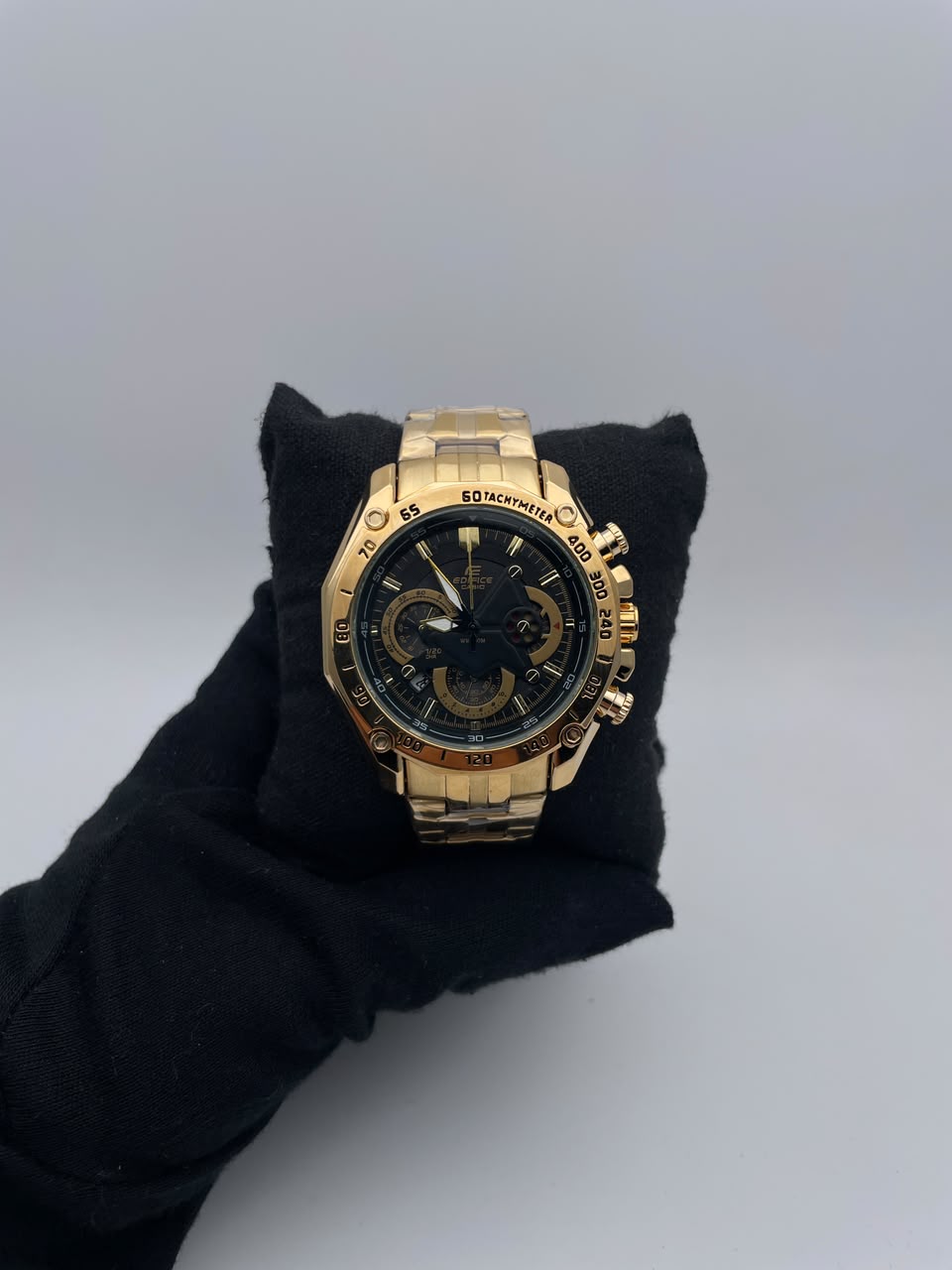 CSO EDIFICE ACERO/DORADO CARA/NEGRA/3 CRONOS BISEL/DORADO/400