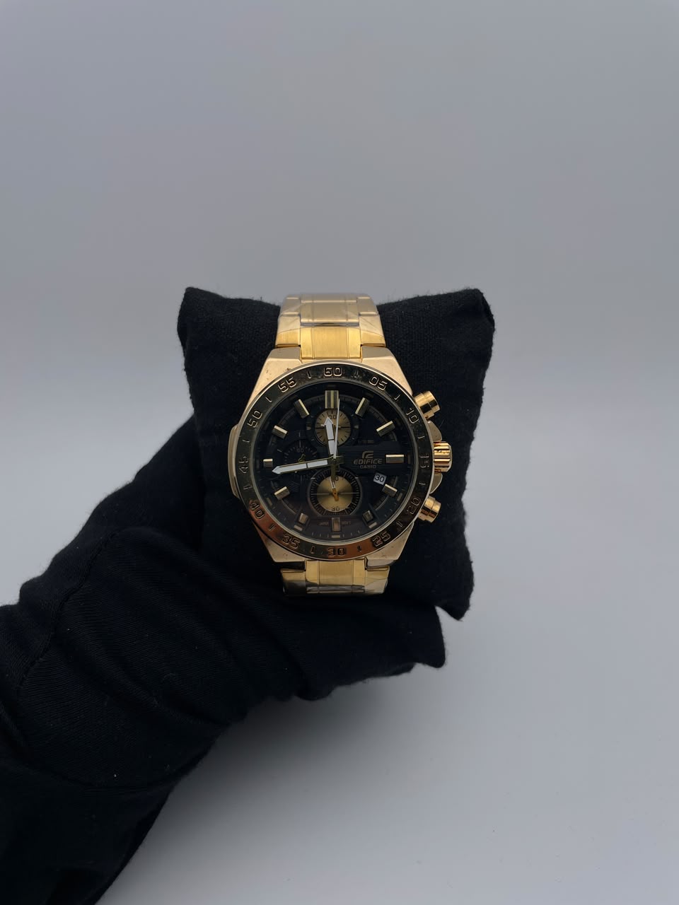CSO EDIFICE 5579 ACERO/DORADO CARA/NEGRA/3 CRONOS BISEL/DORADO