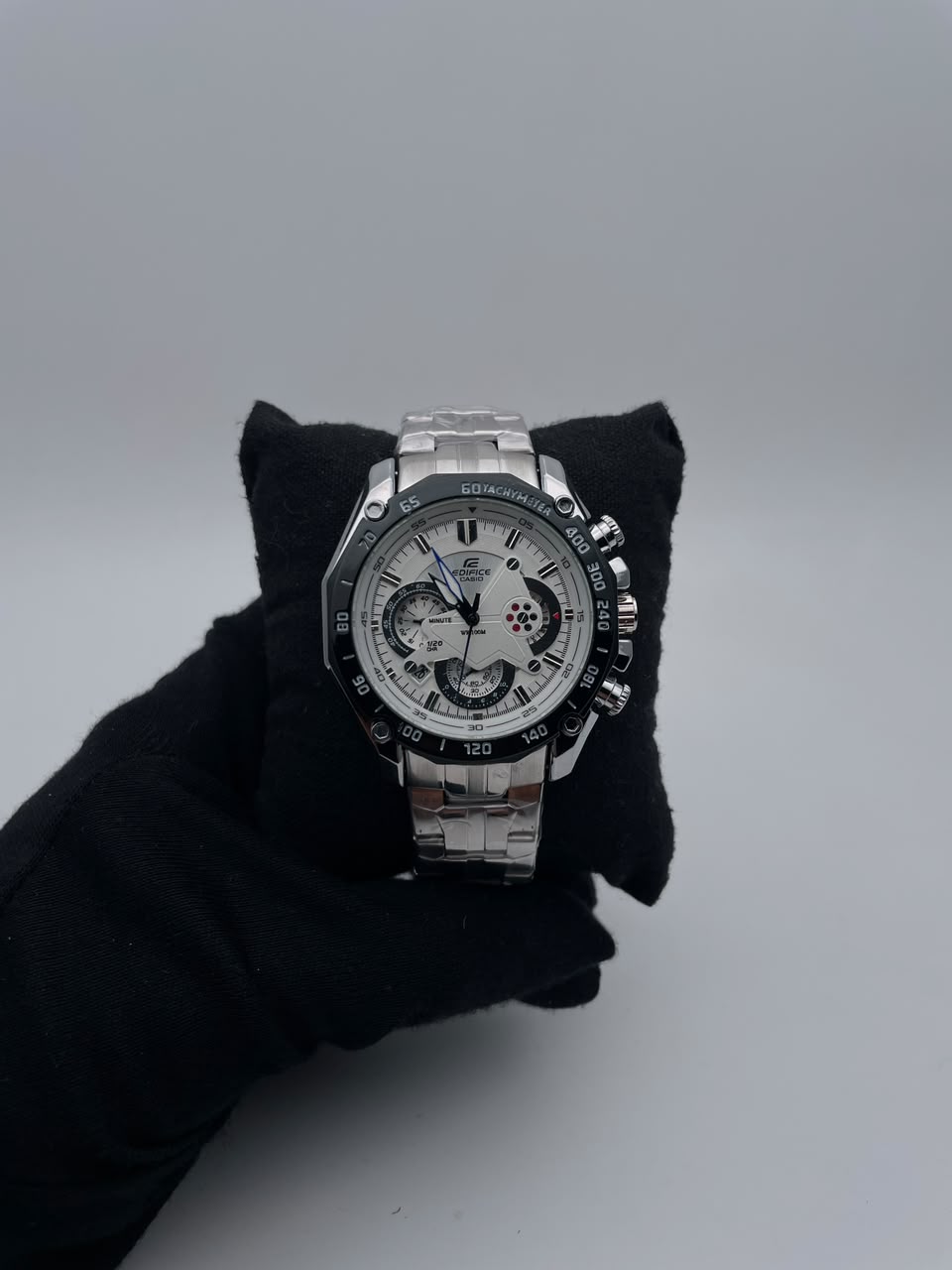 CSO EDIFICE ACERO/PLATEADO CARA/BLANCA/3 CRONOS BISEL/NEGRO/400